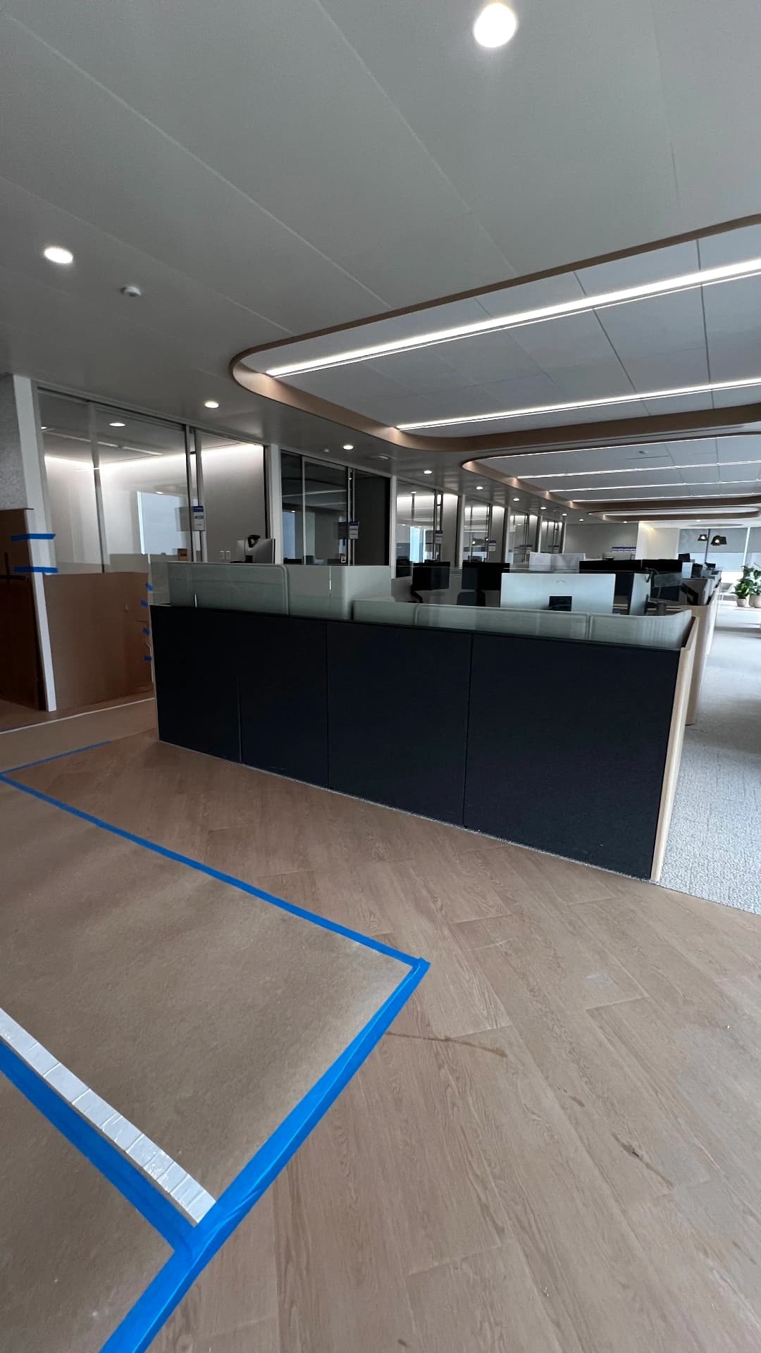 Trading floor workstations mid-deployment
